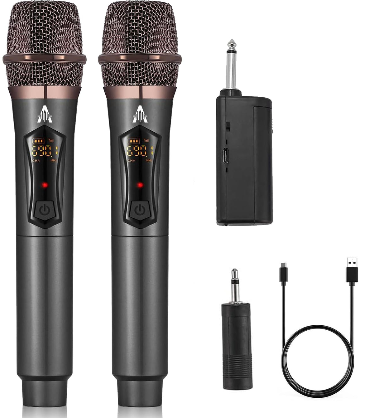 ALPOWL wireless microphone with metal body for reliable live performances