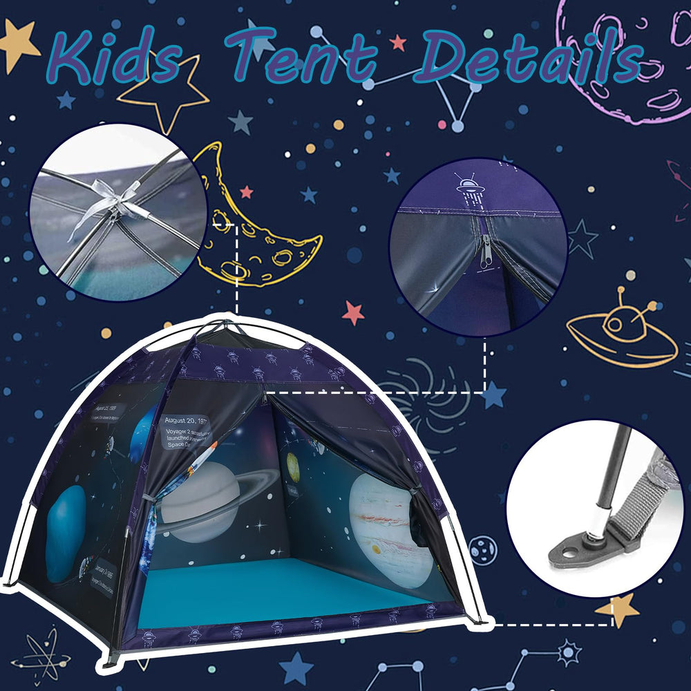alprang Space World Galaxy Dome tent, durable fabric and sturdy poles for long-lasting fun.