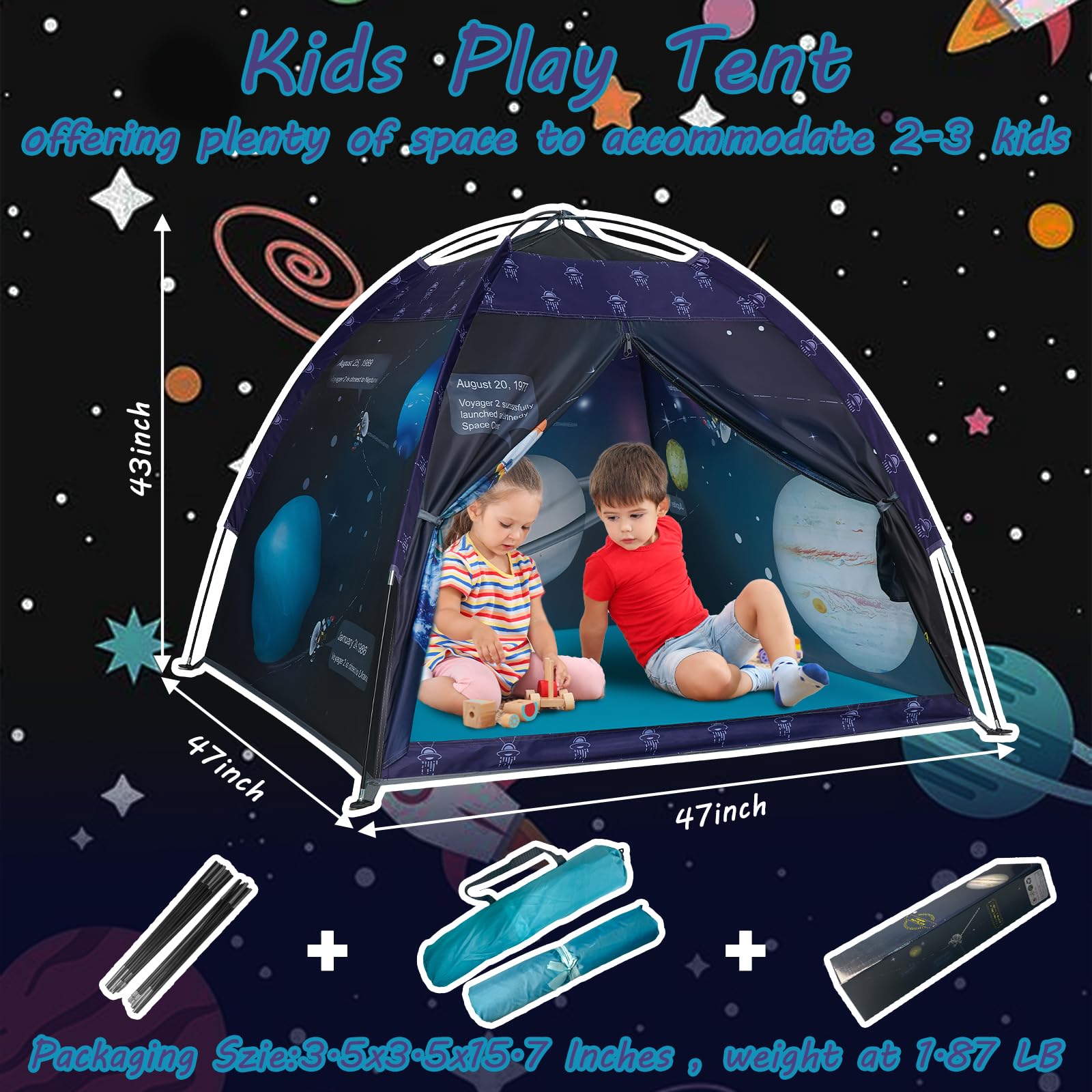 alprang Space World Galaxy Dome tent suited for indoor and outdoor use.