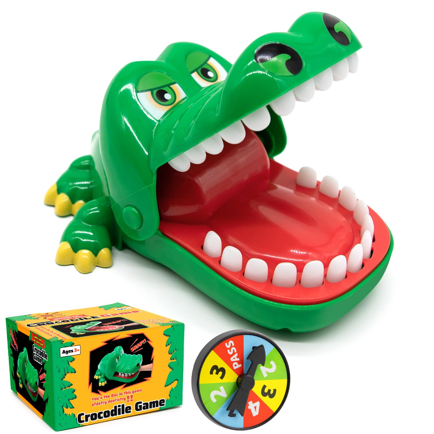 ALS AILISUO upgraded crocodile teeth game on display for kids' play