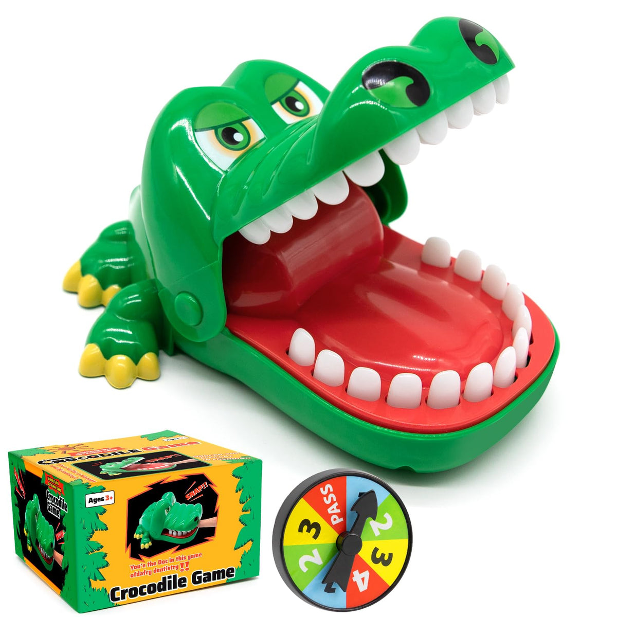 ALS AILISUO upgraded crocodile teeth game on display for kids' play