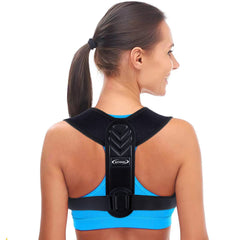 Alsoay posture corrector with adjustable straps supports shoulder alignment.