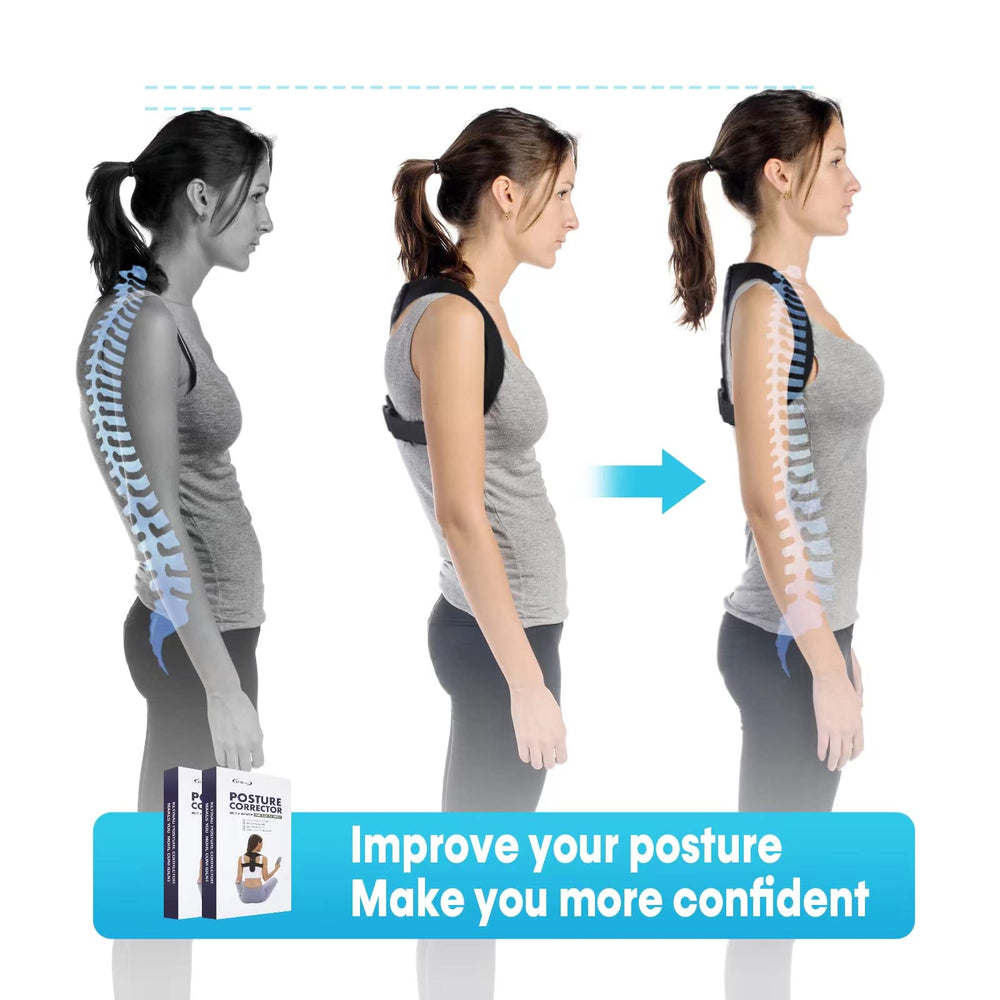 Alsoay clavicle support enhances back alignment and stability.