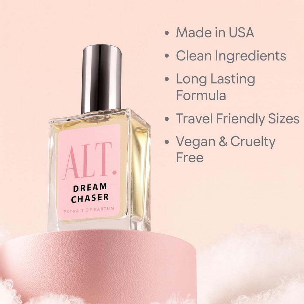 Dream Chaser travel-size bottle ideal for on-the-go touch-ups and daily use.