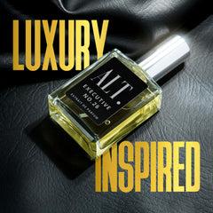 ALT. FRAGRANCES Executive No. 26 base hints oakmoss and vanilla, lasting possibility.