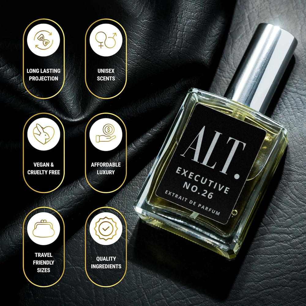 ALT. FRAGRANCES Executive No. 26 spray-application shows versatile scent for work and evening wear