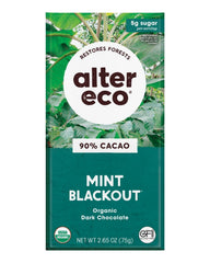 Alter Eco dark chocolate bars pack front highlighting premium cacao quality for baking and snacking.