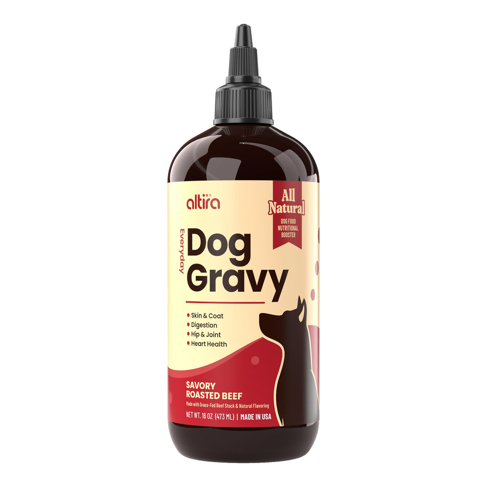 Altira Everyday Dog Gravy entices picky eaters with irresistible aroma.