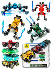 Altuco 4-pack transformable fidget spinners in car mode for imaginative play.