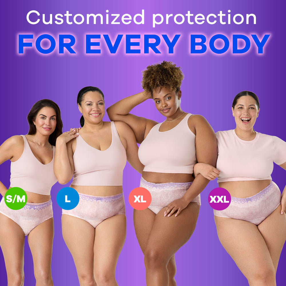 Always Discreet side LeakGuard protects at the leg where leaks often happen.