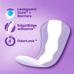 Dual-layer design diagram showing quick absorption and lockaway moisture