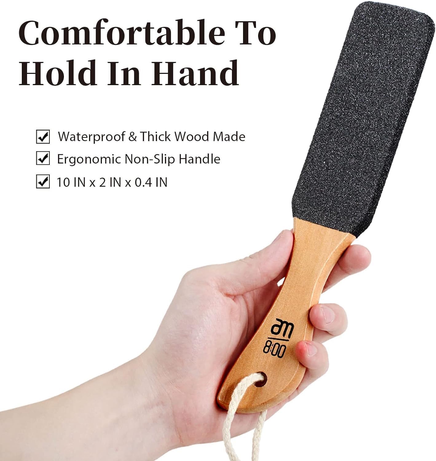 AM 8:00 pumice foot file removes rough skin and calluses for feet