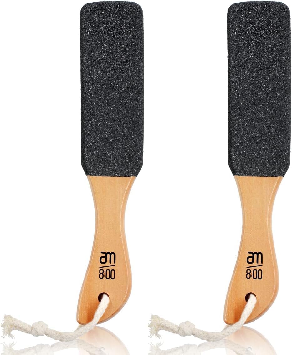 AM 8:00 salon-like at-home pedicure with pumice stone foot file