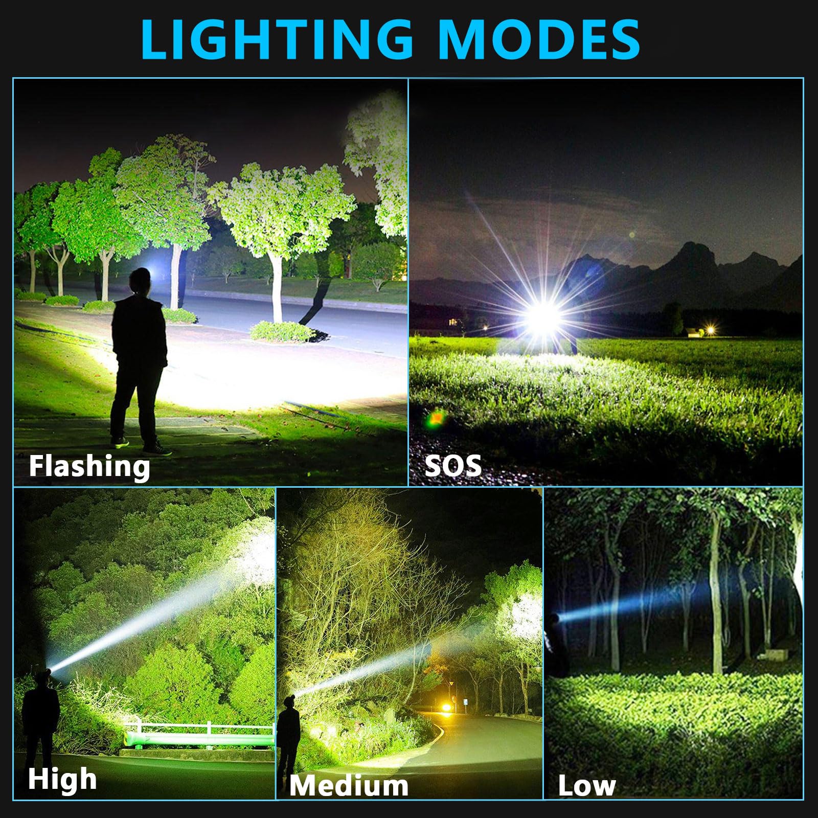 AMAKER LED headlamp USB charging provides easy on-the-go power access