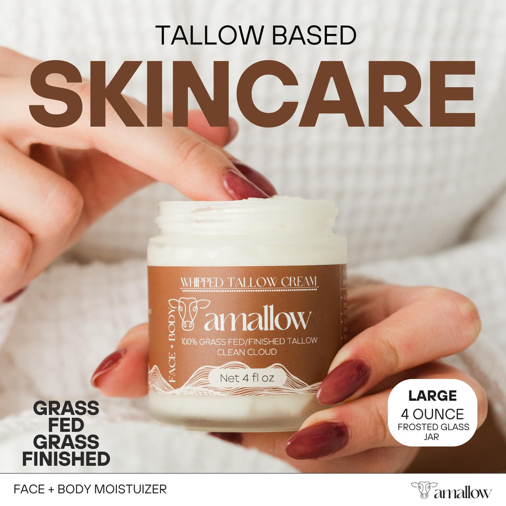 Amallow whipped moisturizer jar showing creamy texture