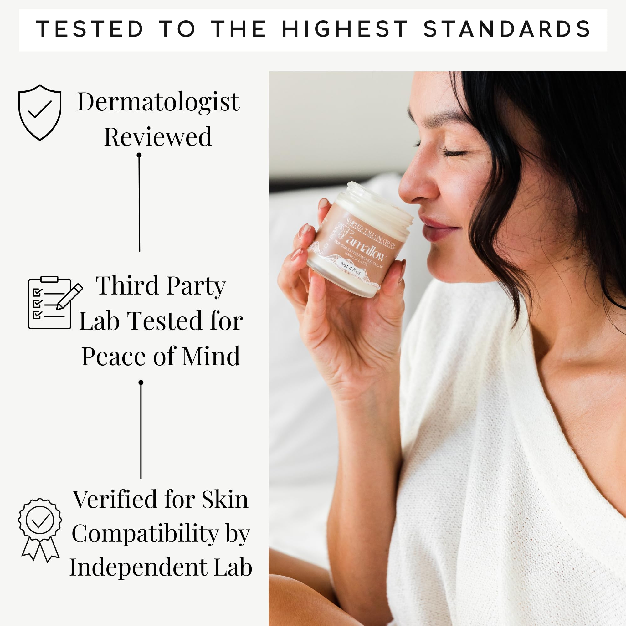 Amallow usage scene showing face and body application.