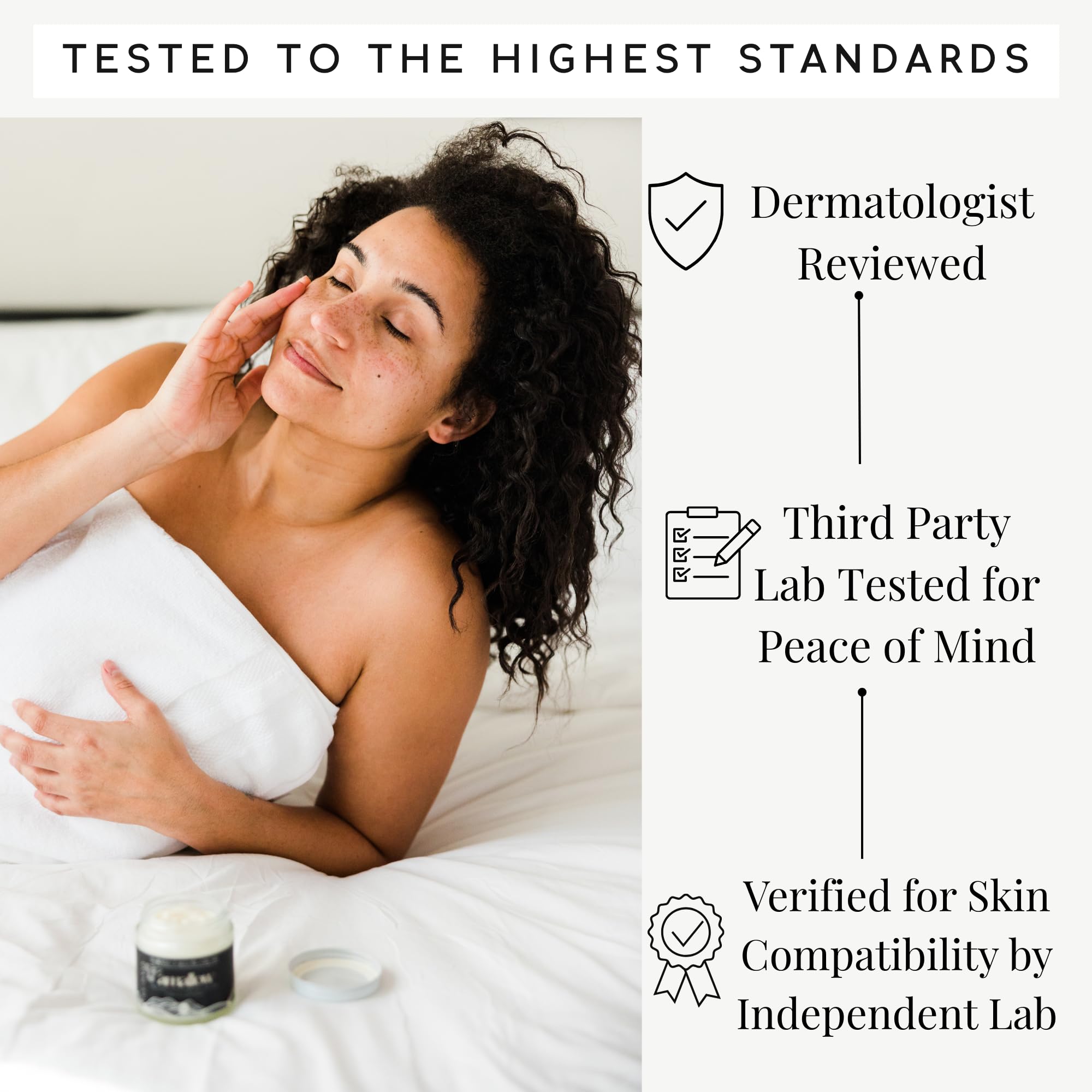 Organic essential oils blend highlighting skin benefits for Amallow moisturizer.