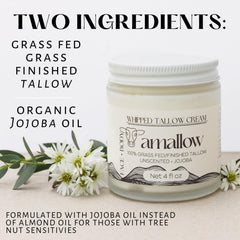 Amallow unscented formula with jojoba oil for non-clogging hydration.