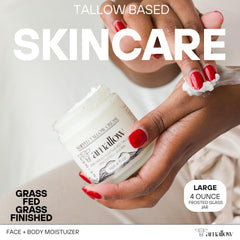 Amallow whipped moisturizer texture close-up showing airy, fast-absorbing cream.