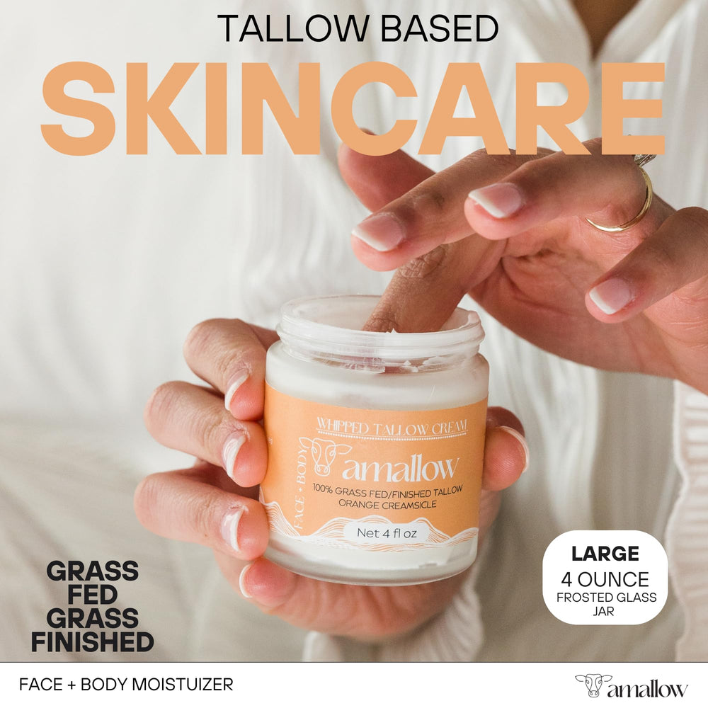 Amallow whipped texture close-up on creamy moisturizer