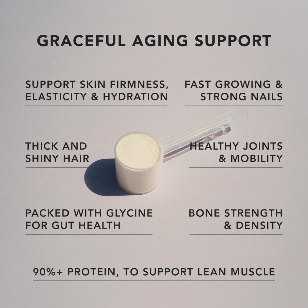 AMANDEAN Marine Collagen powder dissolving in water shows easy mix