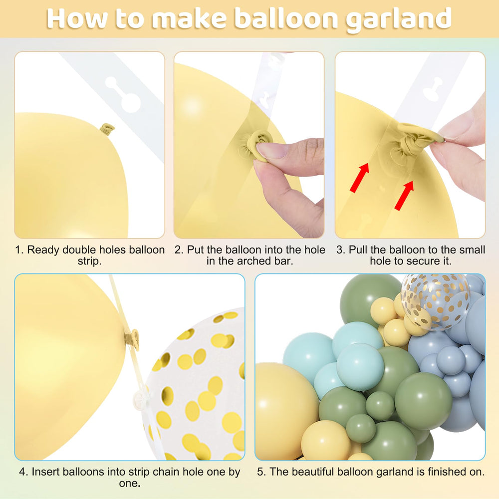 Amandir 5-inch pastel balloons provide delicate accents for tables