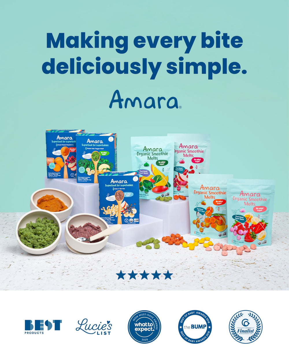 Amara Apple Kale bites as kid-friendly travel snack for journeys