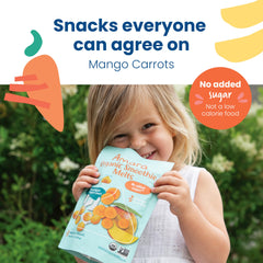 Amara Smoothie Melts ingredients highlight fruit and vegetable goodness in every bite.