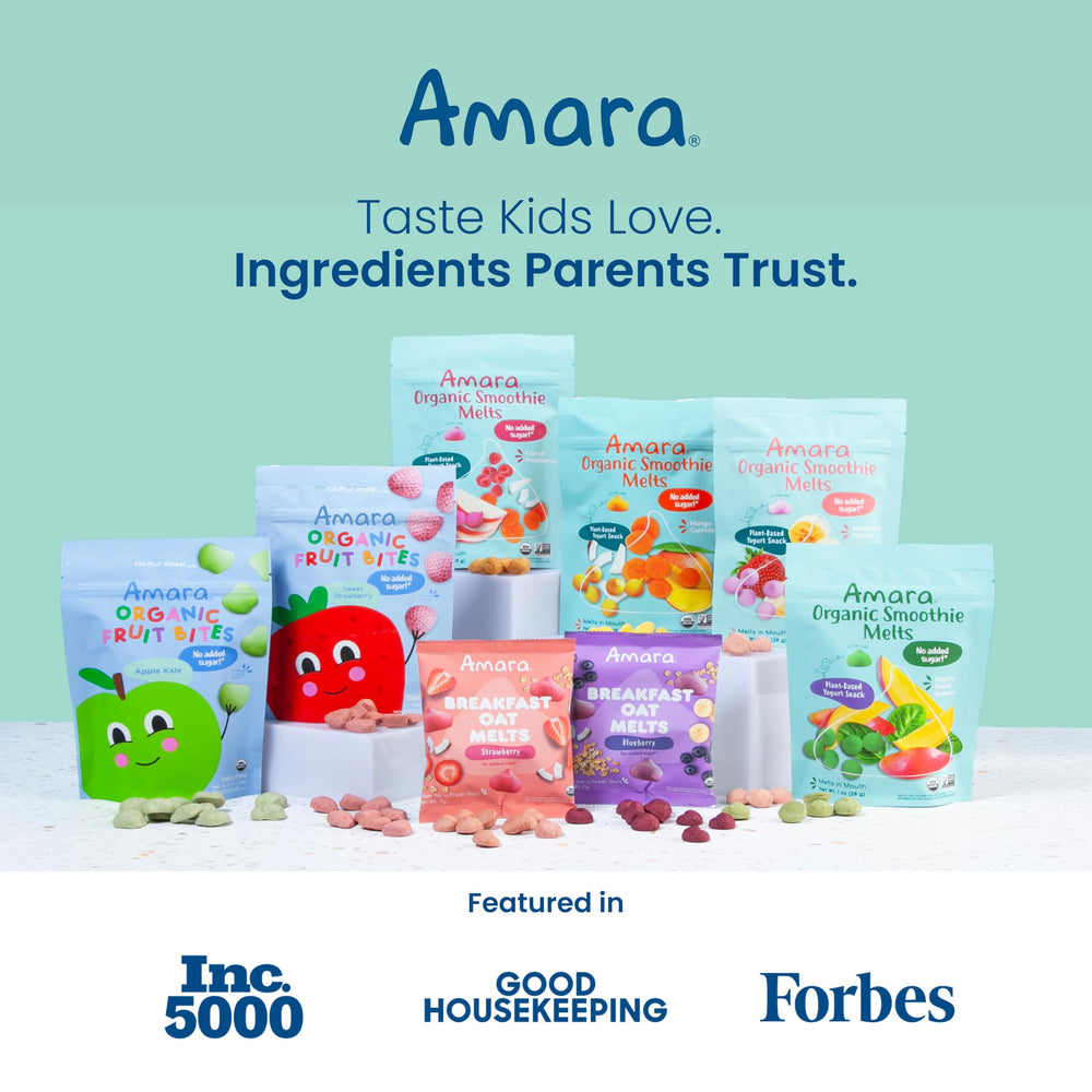 Amara Smoothie Melts organic plant-based yogurt alternative for kids.