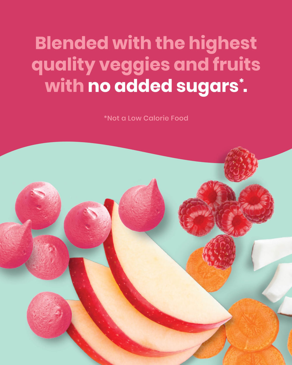 Amara Smoothie Melts pack-shot showing six bags for family-friendly storage
