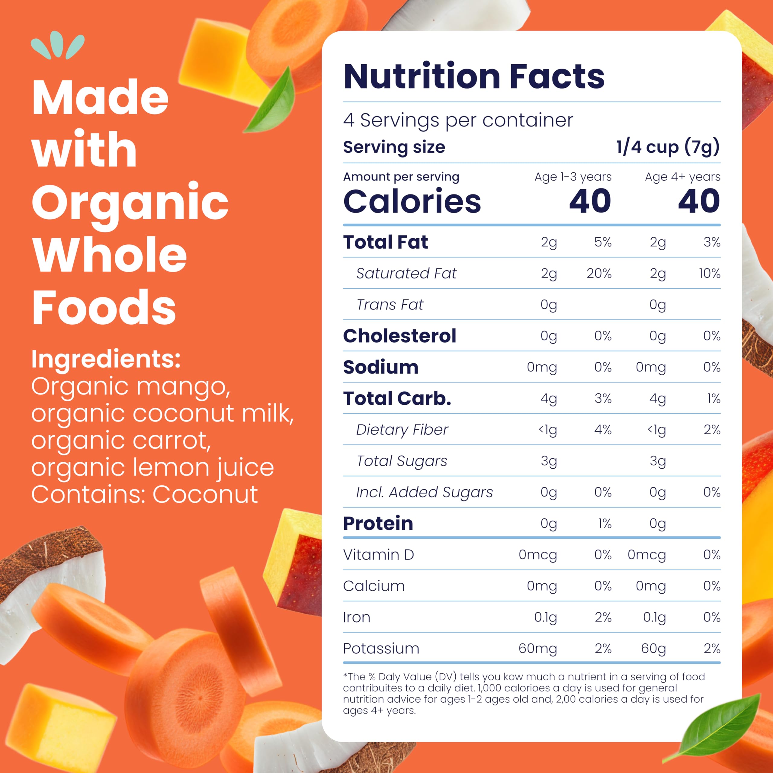 Amara Smoothie Melts resealable pouch showing portability for school lunches.