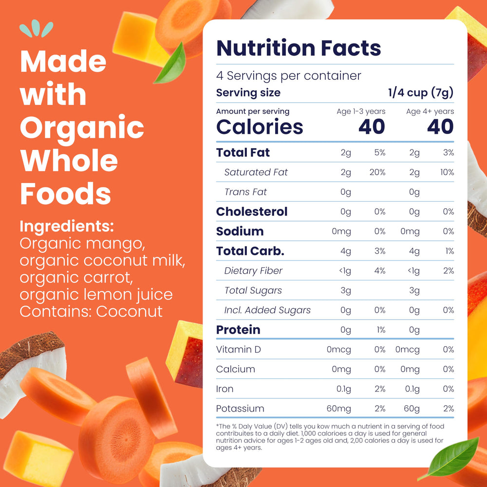 Amara Smoothie Melts resealable pouch showing portability for school lunches.