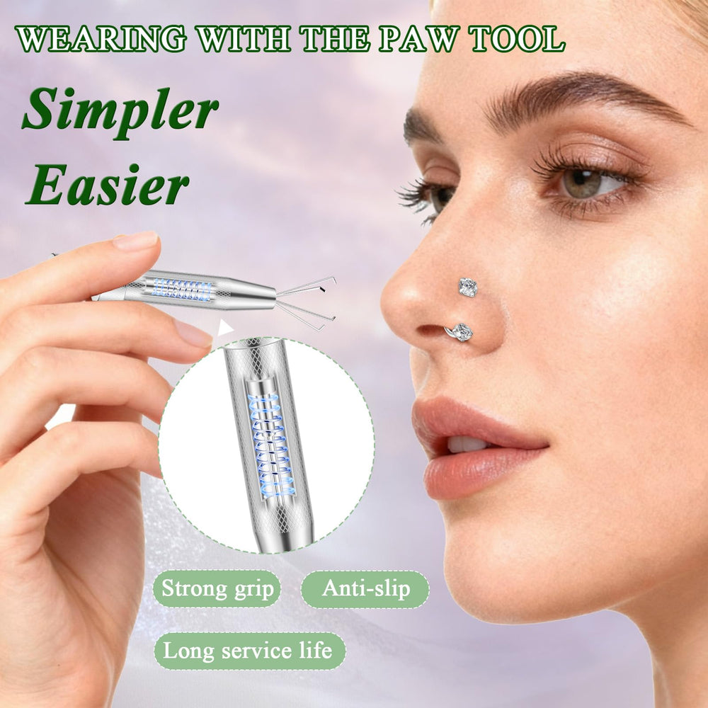AMASIS 316L surgical steel nose ring ideal for sensitive skin.