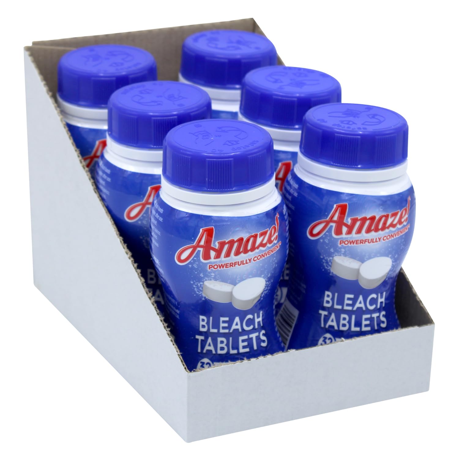 AMAZE tablets compatible with standard and HE washers for versatile use.