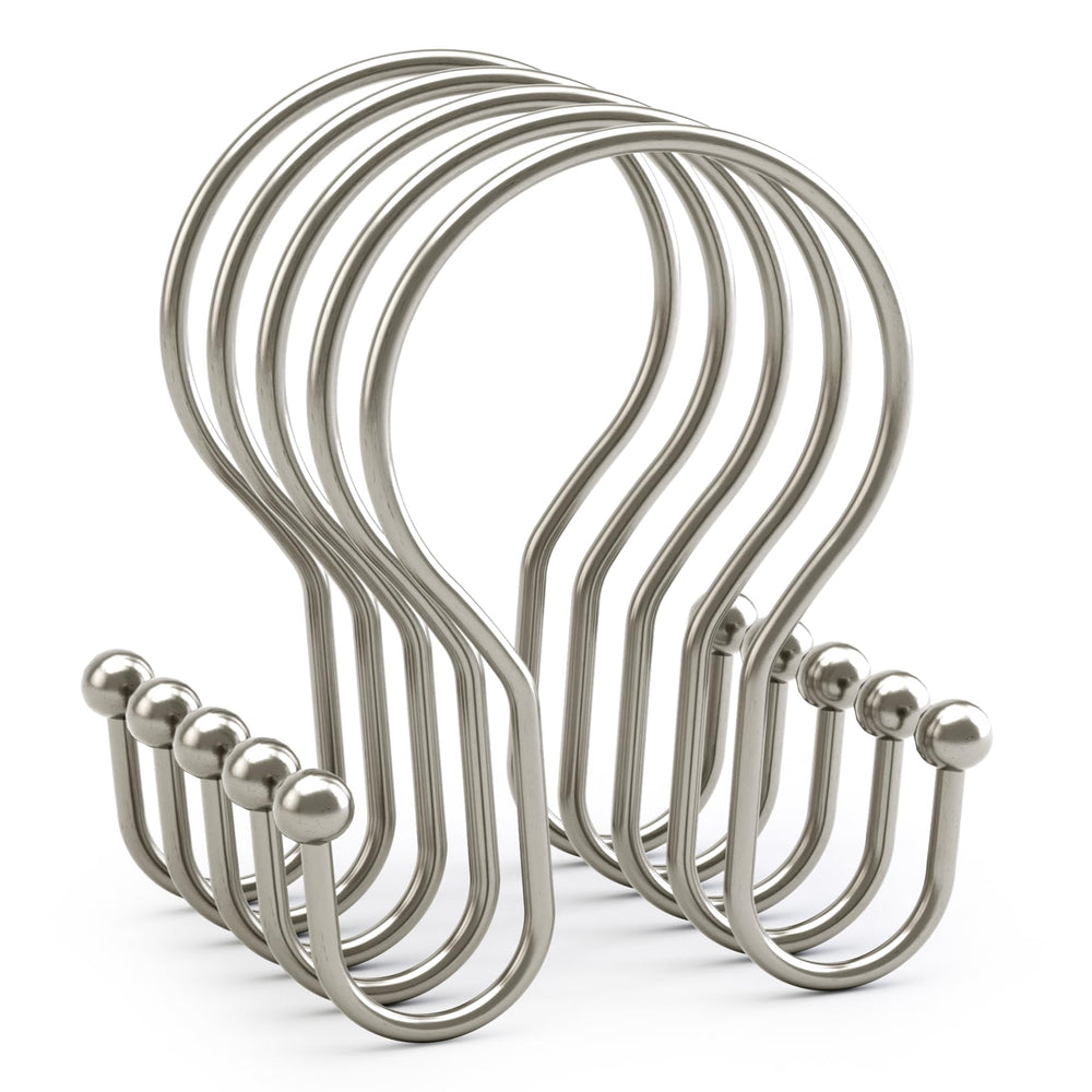 AmazerBath 12-pack provides ample hooks for full bathroom setup