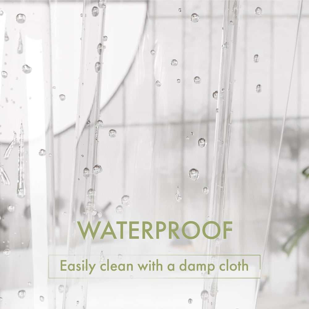 AmazerBath liner with 12 rustproof grommets for durable hanging