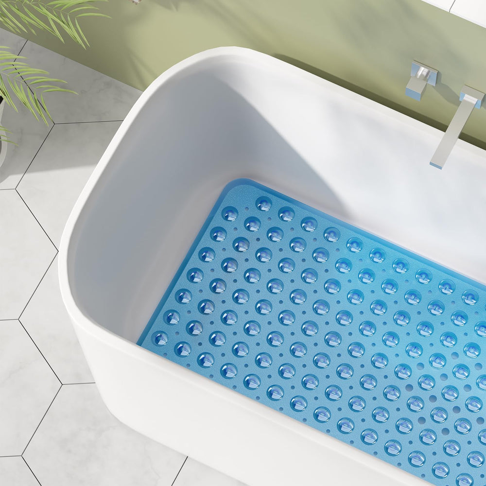 AmazerBath 40x16 inch mat covers most tubs for wide-area protection