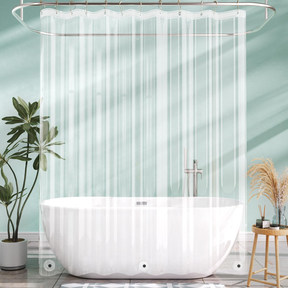 AmazerBath long liner shown with 72x80 dimensions for standard showers.