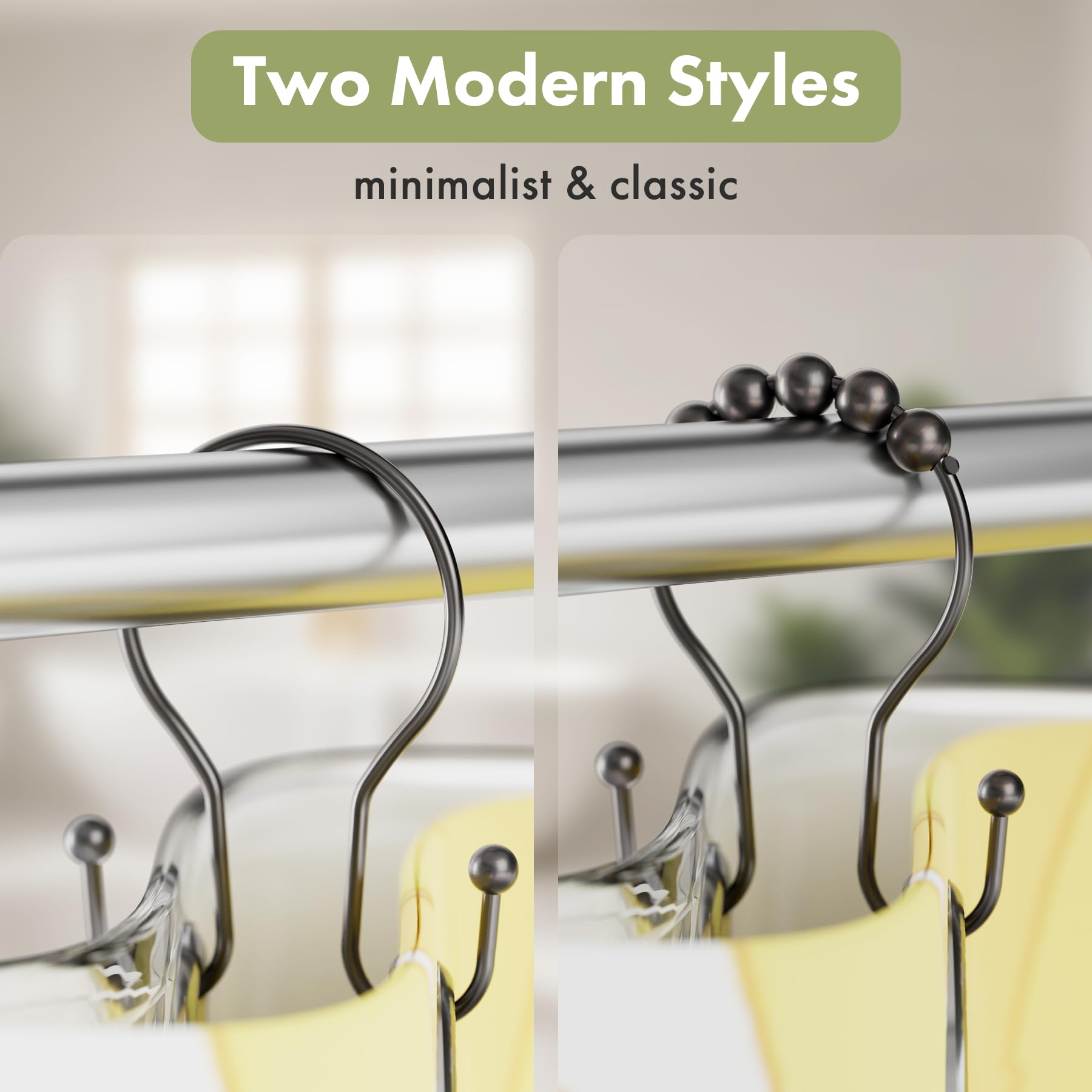 AmazerBath bronze multipurpose hooks support towels and accessories.