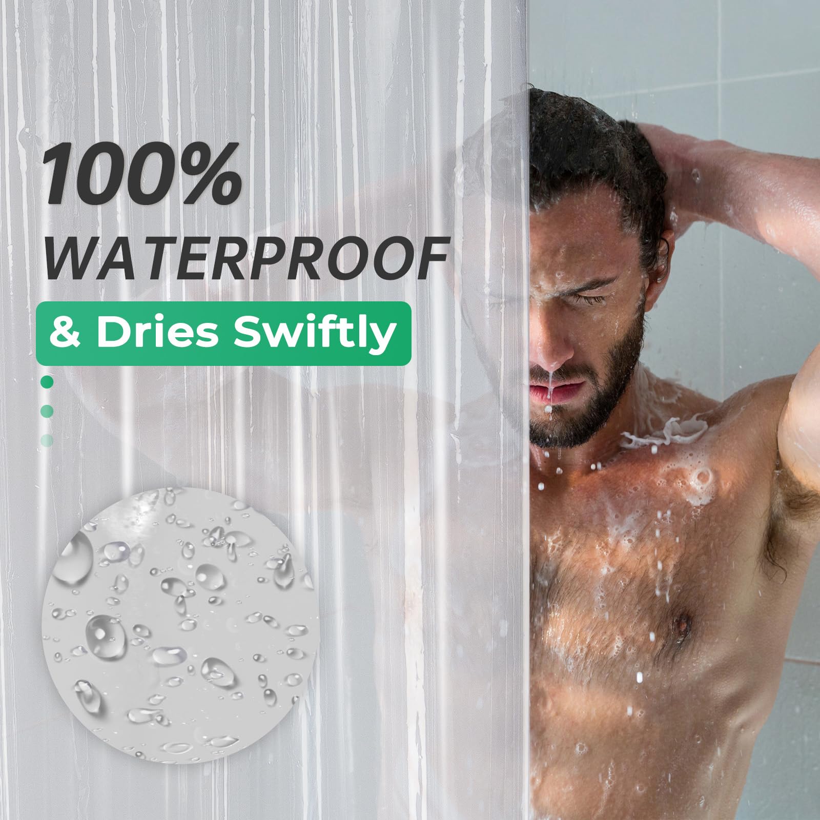 AmazerBath liner wipes clean easily with a damp cloth.