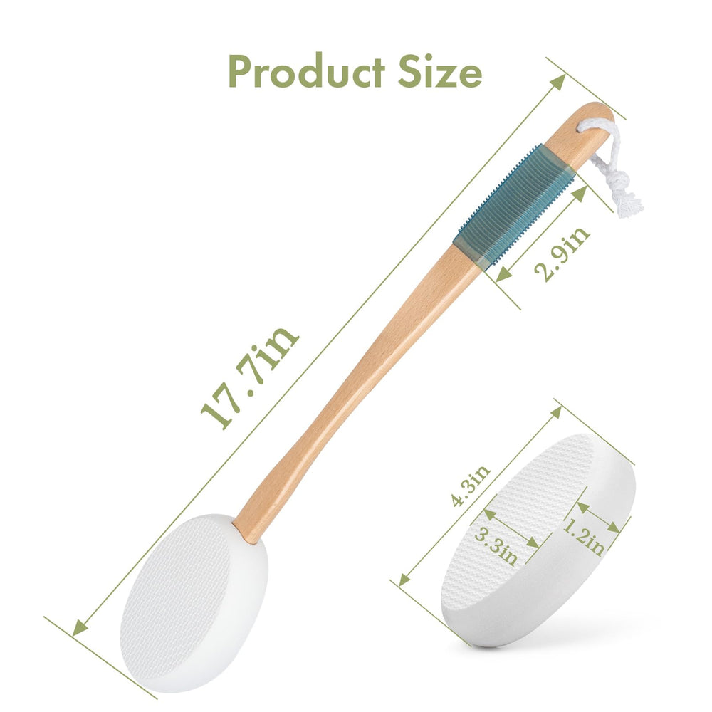 AmazerBath textured pads promote even coverage without drips during use.