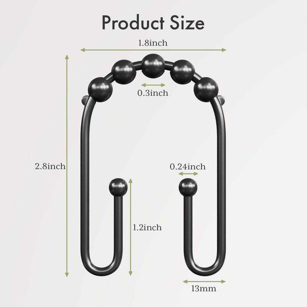 AmazerBath multipurpose hooks for curtains, towels, or utensils