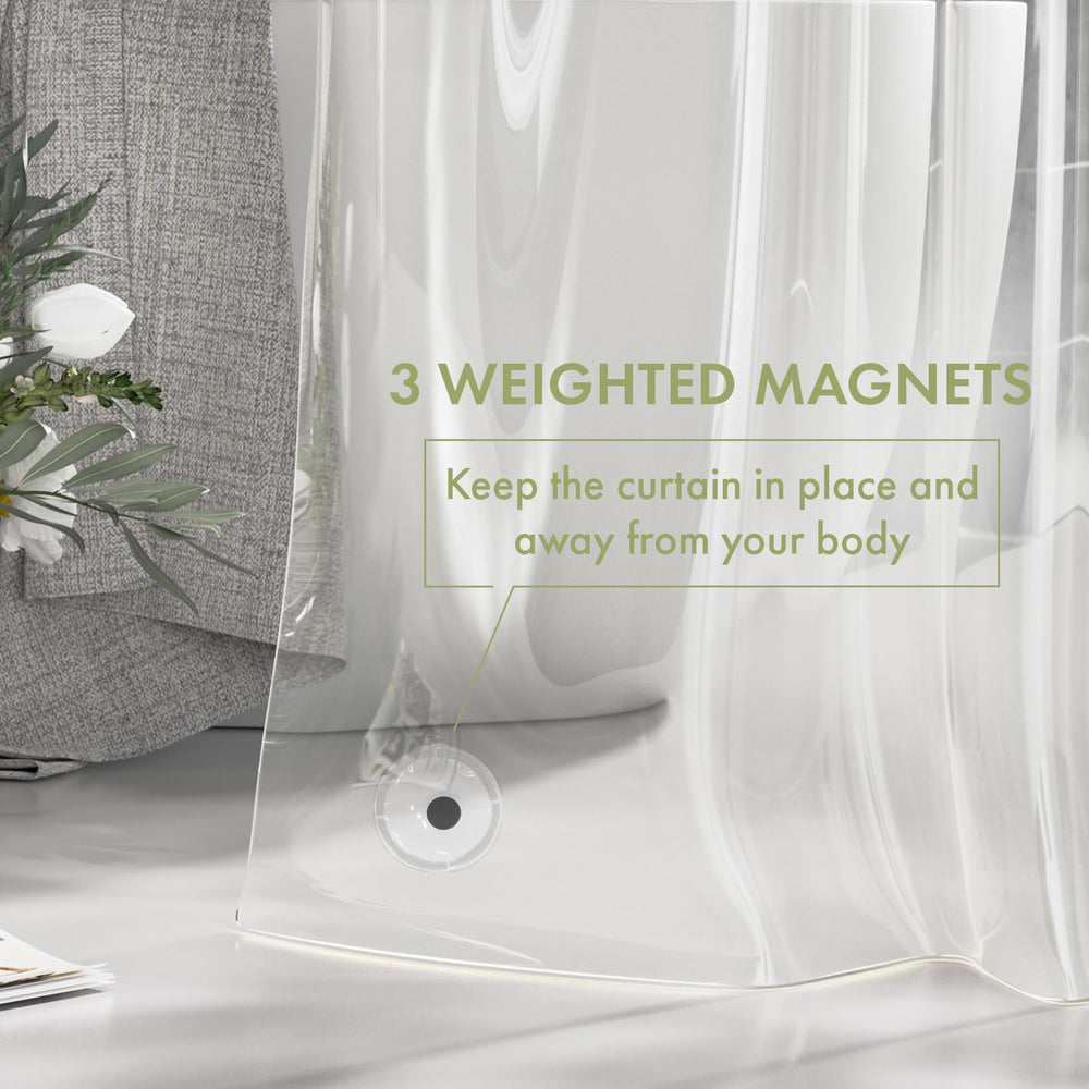 AmazerBath rustproof grommets ensure durable hook compatibility over time.