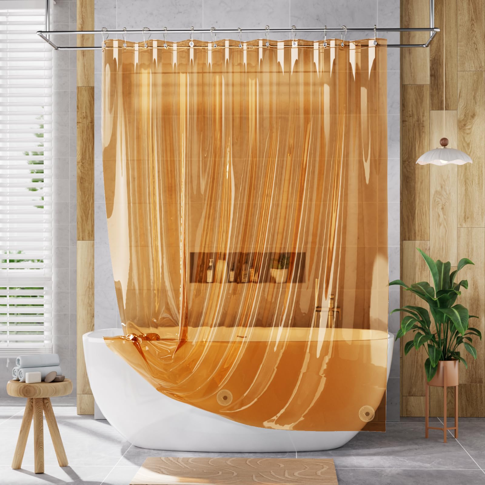 AmazerBath rust-resistant grommets ensure a durable shower setup.