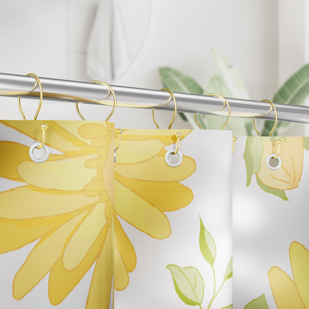 AmazerBath double hooks keep curtain and liner together for neat showers.
