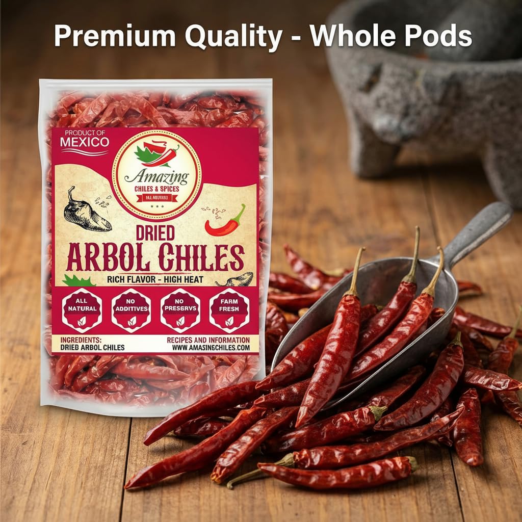 Amazing Chiles & Spices Chile De Arbol Mexico farm sourcing highlights fair trade.