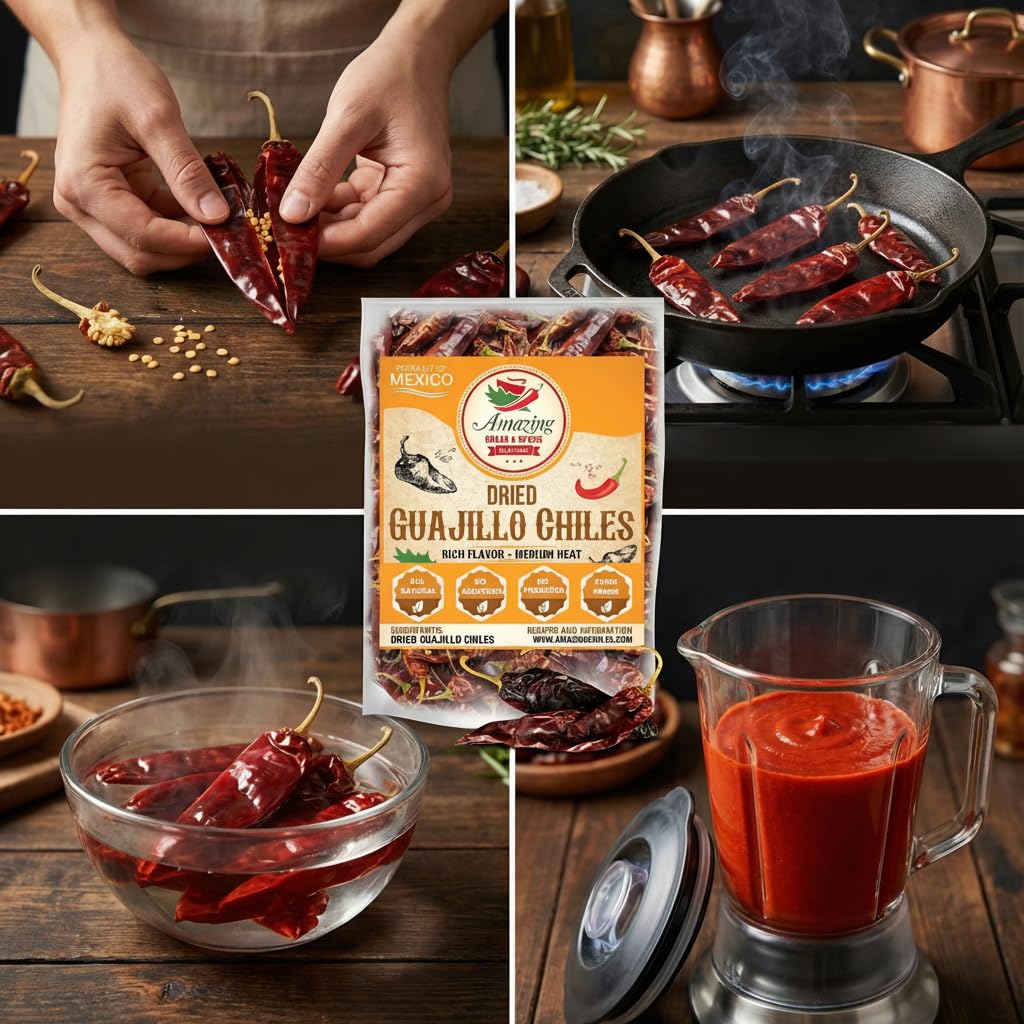 Amazing Chiles & Spices chiles mild to medium heat profile.
