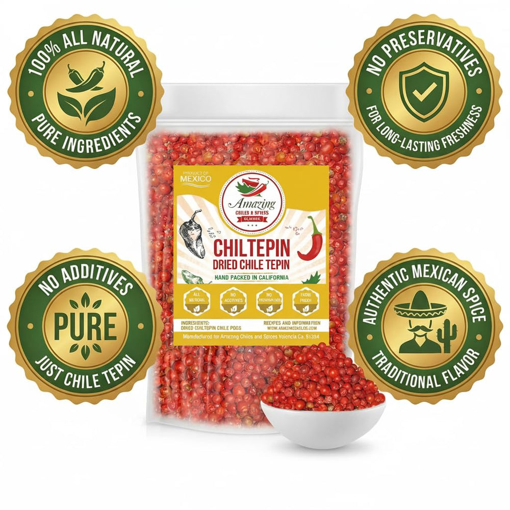 Amazing Chiles & Spices Chiltepin fresh flavor promise in料理