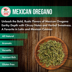 Amazing Chiles & Spices oregano in resealable bag keeps aroma fresh between uses