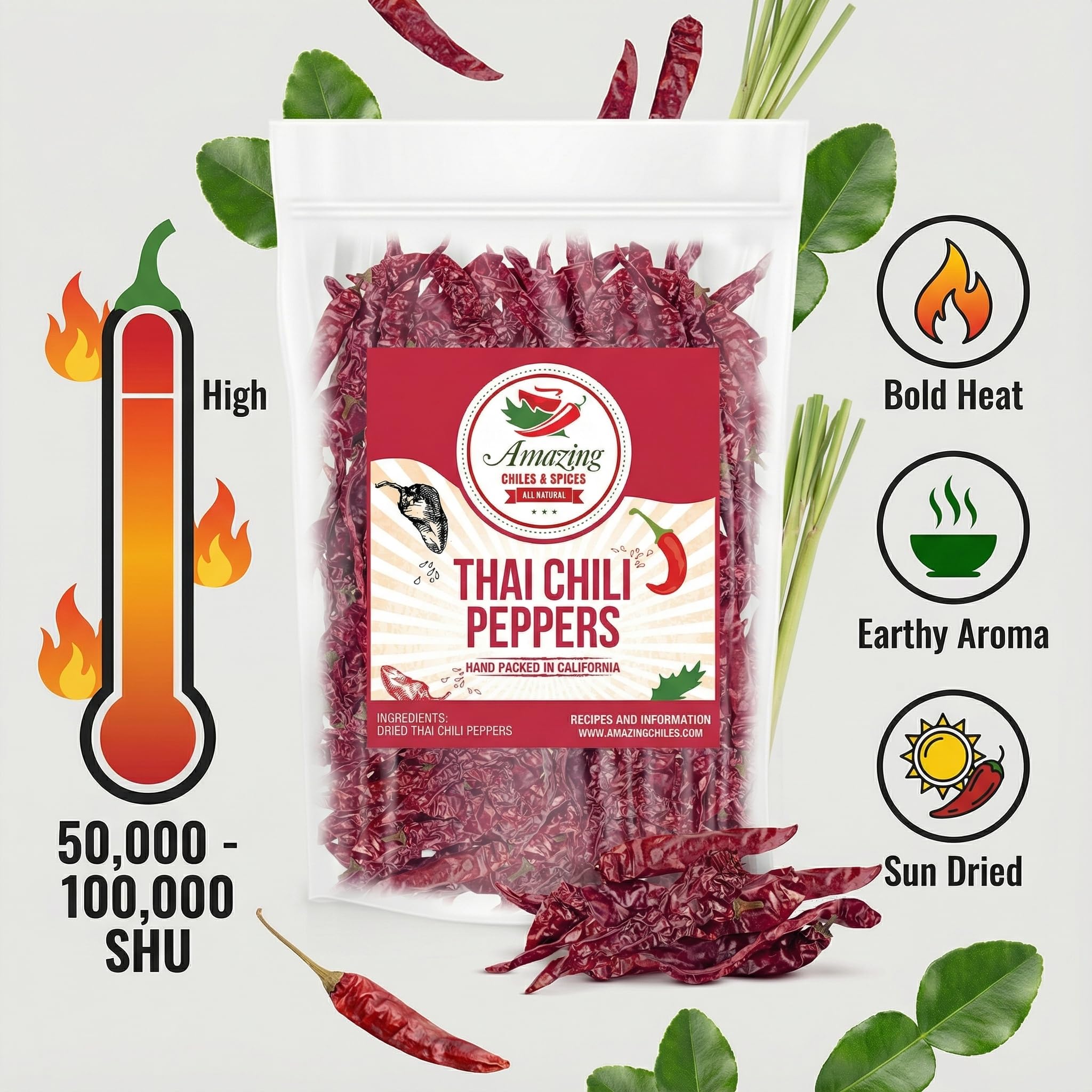 Amazing Chiles and Spices resealable bag packaging for freshness